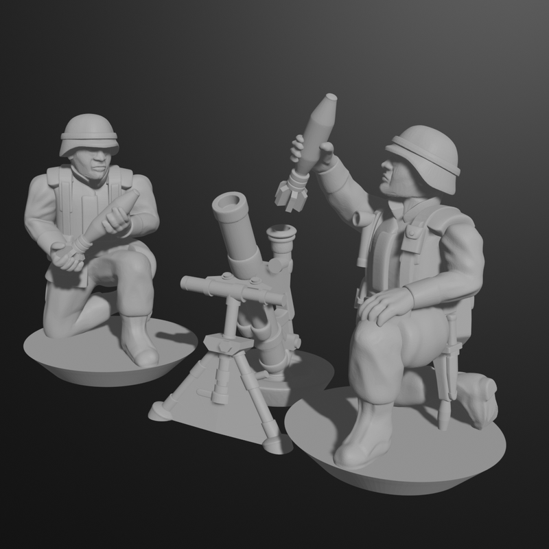 US 60mm Mortar Teams (4 Motars) - Only-Games