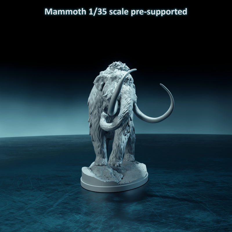 Mammoth walking 1-35 scale prehistoric animal - Only-Games