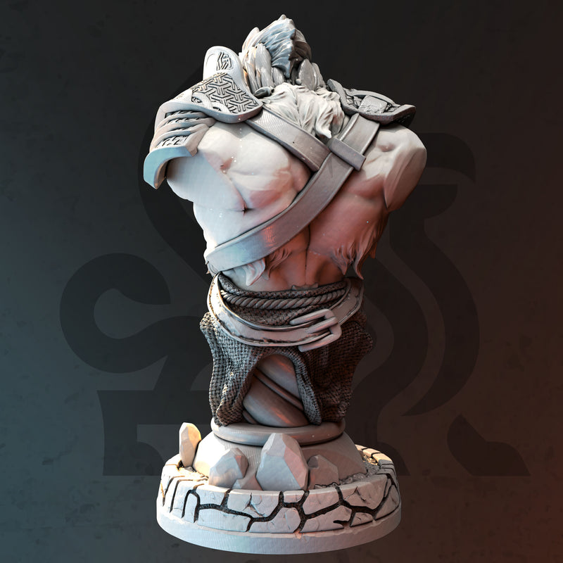 Lion-folk Barbarian BUST - Ezeqial - Only-Games