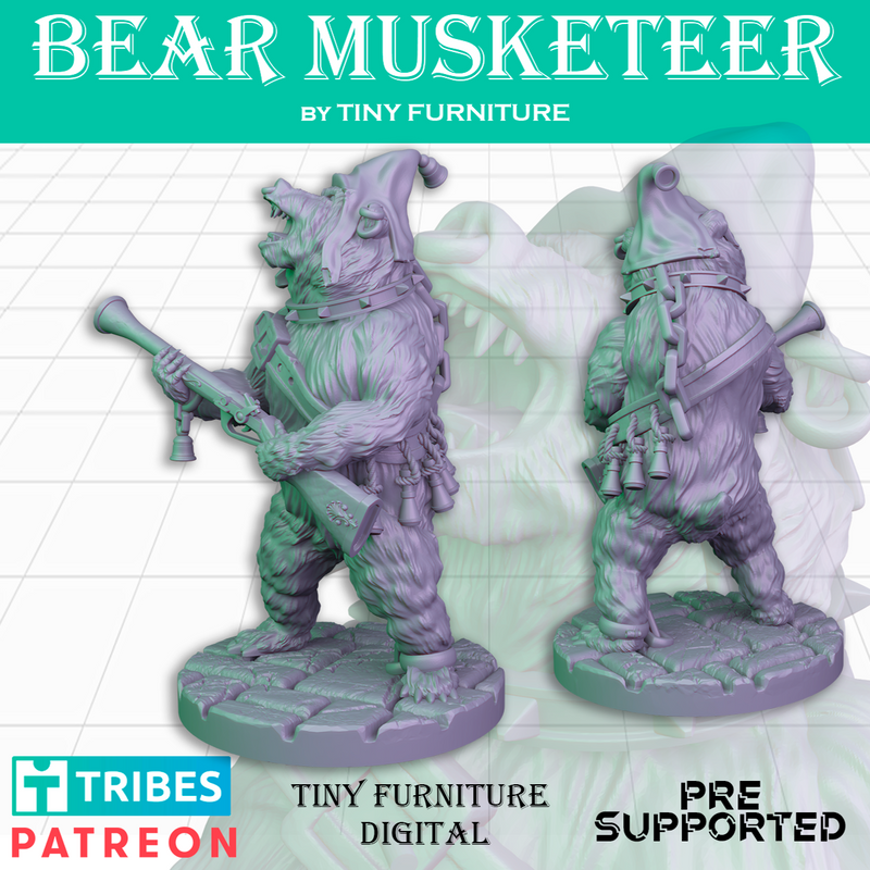 Bear Musketeer - Only-Games