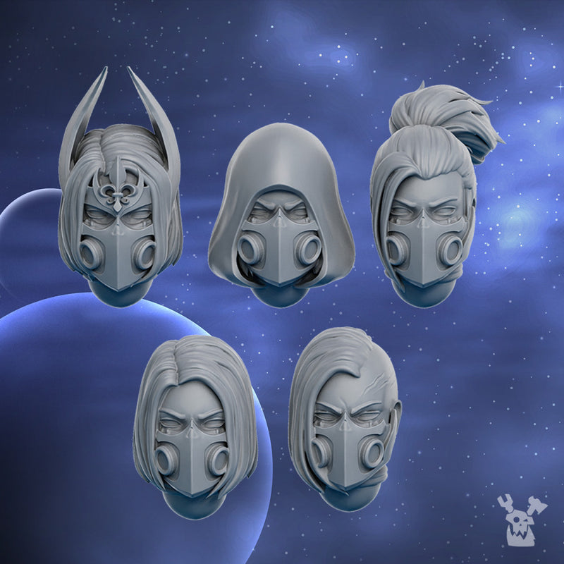Silver Moon Daughters Heads Set - Only-Games
