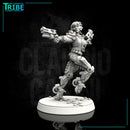 (0093) Female cyberpunk with guns and sci-fi legs - Only-Games