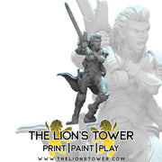 Avelira Ulafir - Half Elf Fighter (32mm scale) - Only-Games