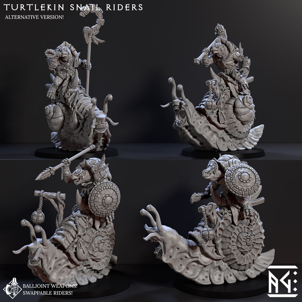 Turtlekin Turtlekin Giant Snail Riders (Jadeshell Turtlekin) - ArtisanGuild ...
