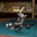 Goblin With Sword 02 - TytanTroll Miniatures - DnD - Fantasy - Only-Games