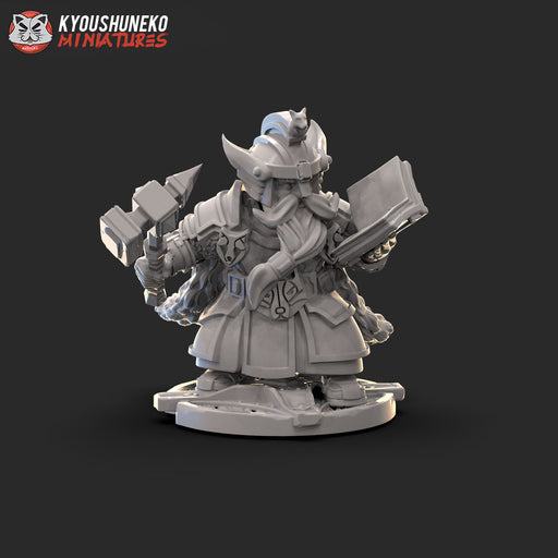 Dwarf High King Standing on Shield - Only-Games