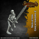 Skeleton Horde with Greatswords (5 x 32mm models) - Only-Games