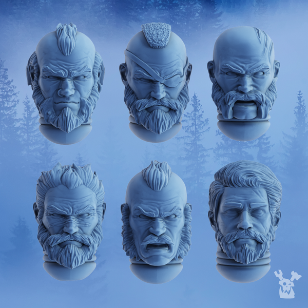 Stormbringers Bare Heads Set x6 - Only-Games