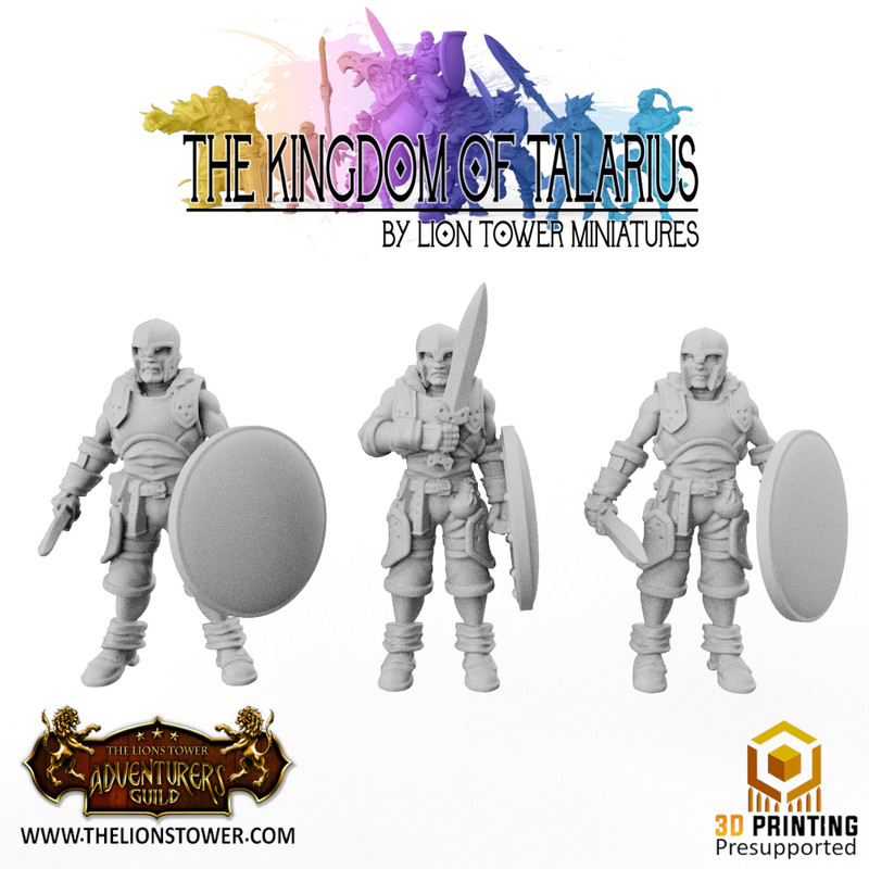 Kingdom of Talarius - Light Infantry x 10 (32mm scale) - Only-Games