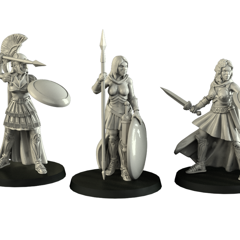 Oplite Girls (3 miniatures) - Only-Games