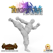 Kingdom of Talarius - Order of the Golden Lotus,Warrior Monks x5 (32mm scale) - Only-Games