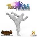 Kingdom of Talarius - Order of the Golden Lotus,Warrior Monks x5 (32mm scale) - Only-Games