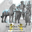 Von Thumper Household Servants (5 x 32mm scale presupported miniatures) - Only-Games