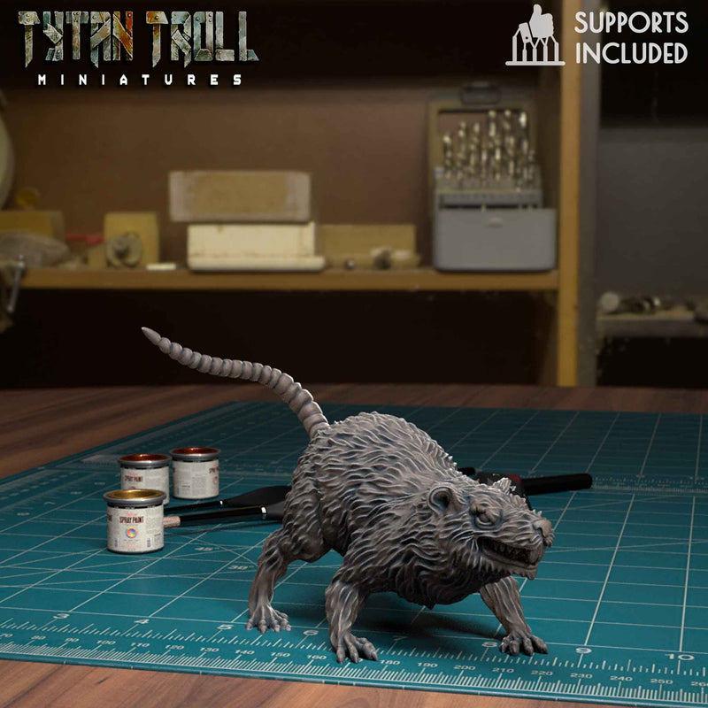 Giant Rat Bundle - TytanTroll Miniatures - DnD - Fantasy - Only-Games