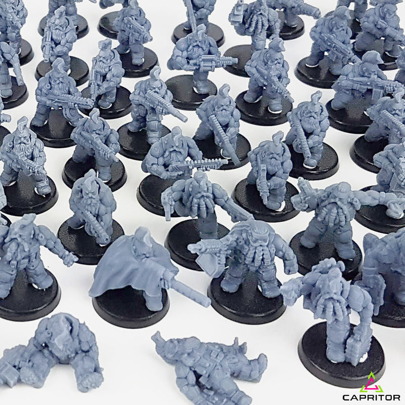 "Tactical Space Dwarf Army - All 10 Squads + Extras" Kickstarter Package (78 Models) - Only-Games