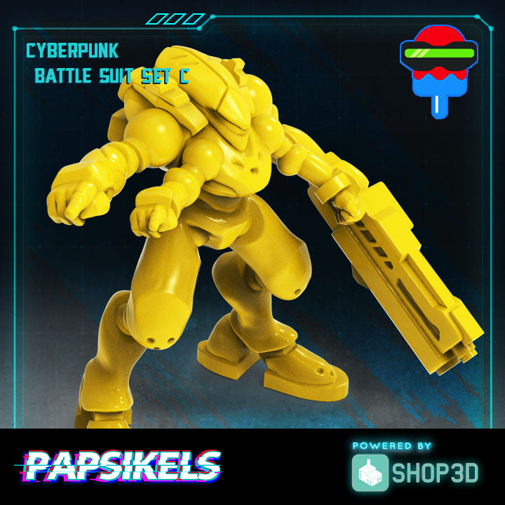 Cyberpunk Battle Suit Set C - Only-Games
