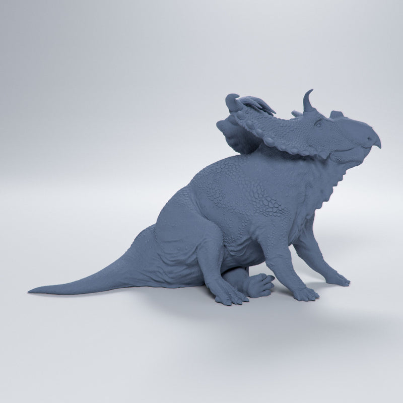 Kosmoceratops sitting 1-35 scale dinosaur - Only-Games