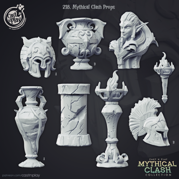 Mythical Clash Props (8 Models) - Only-Games