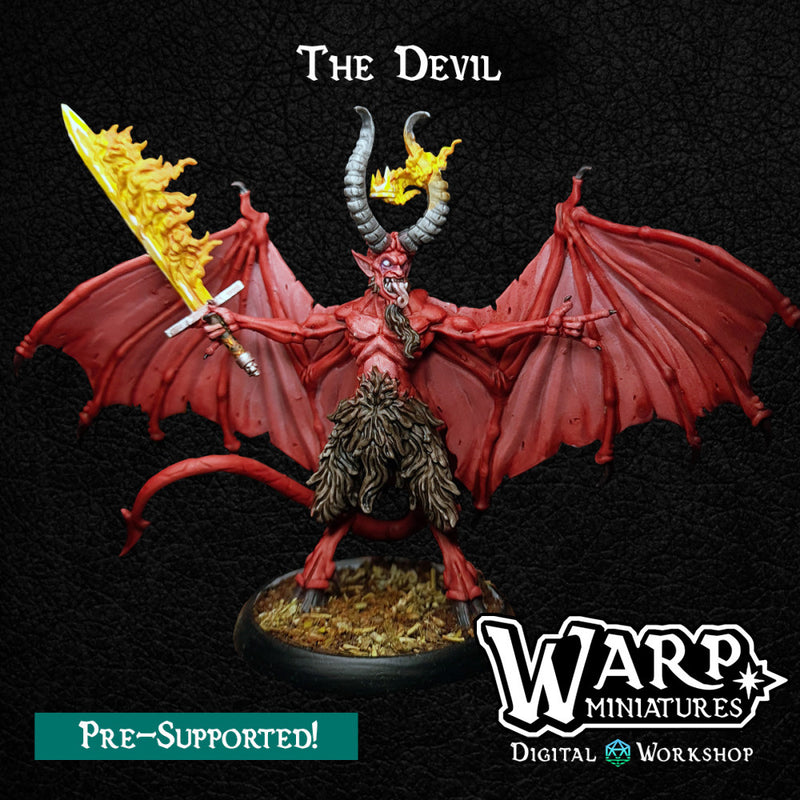Wizard Devil Mini The Devil - Warp Miniatures - Miniatures by Only-Games.co