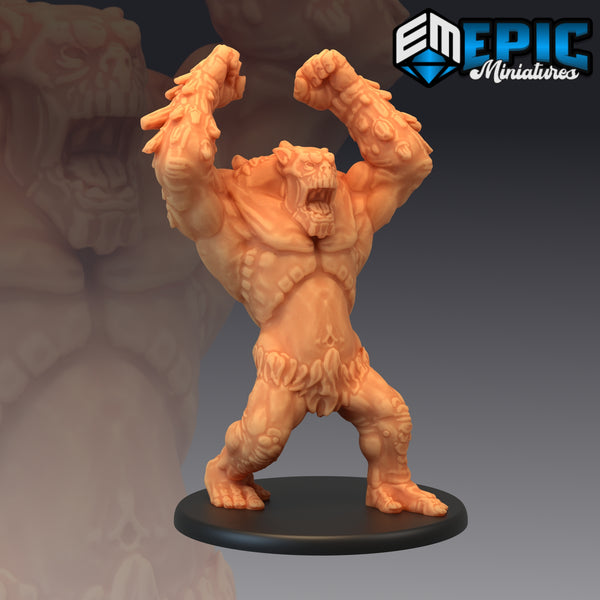 Mountain Troll Attacking / Stone Ogre - Only-Games