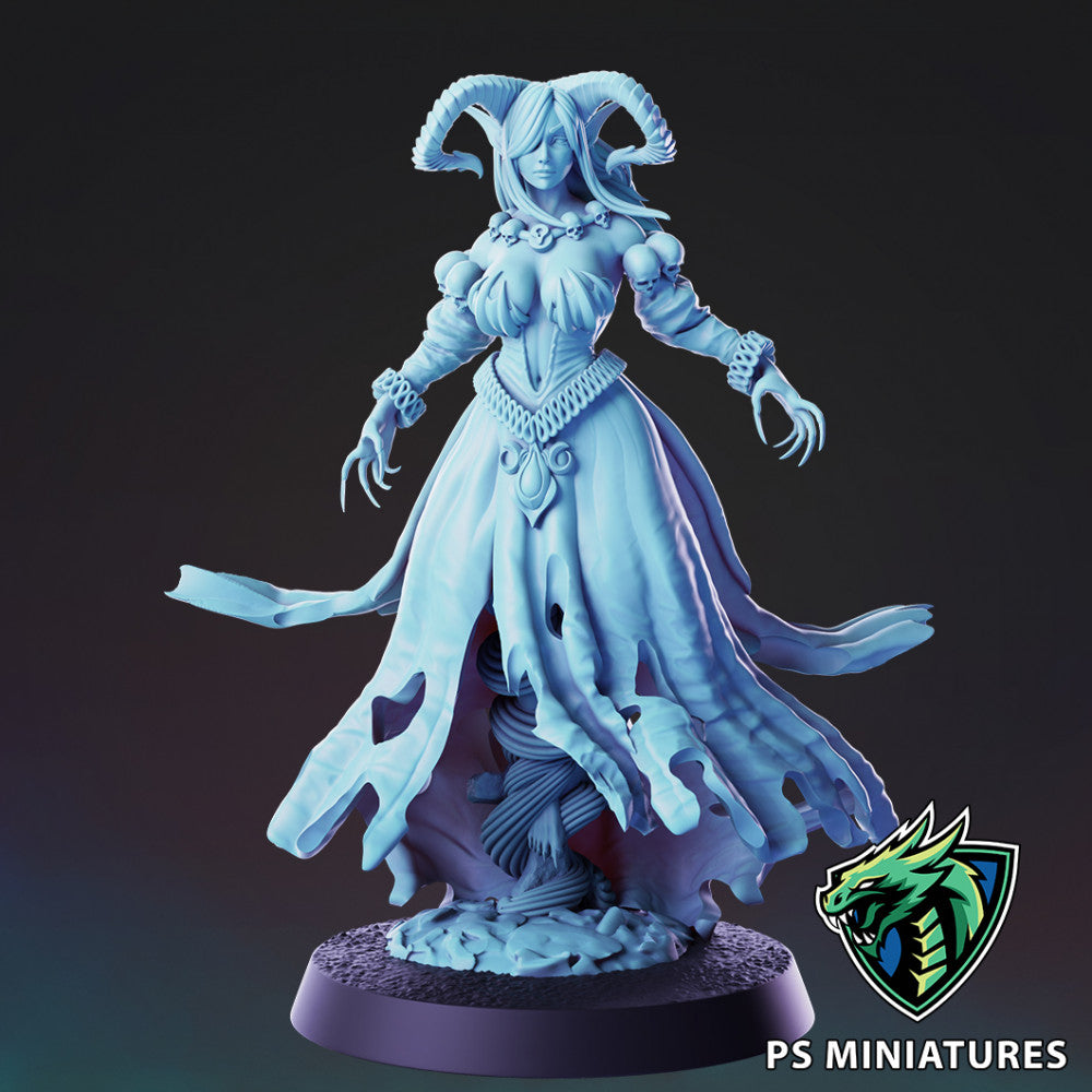 Cursed Elf Banshee Horned Variant - Pose 3 - PS Miniatures - Miniatures ...