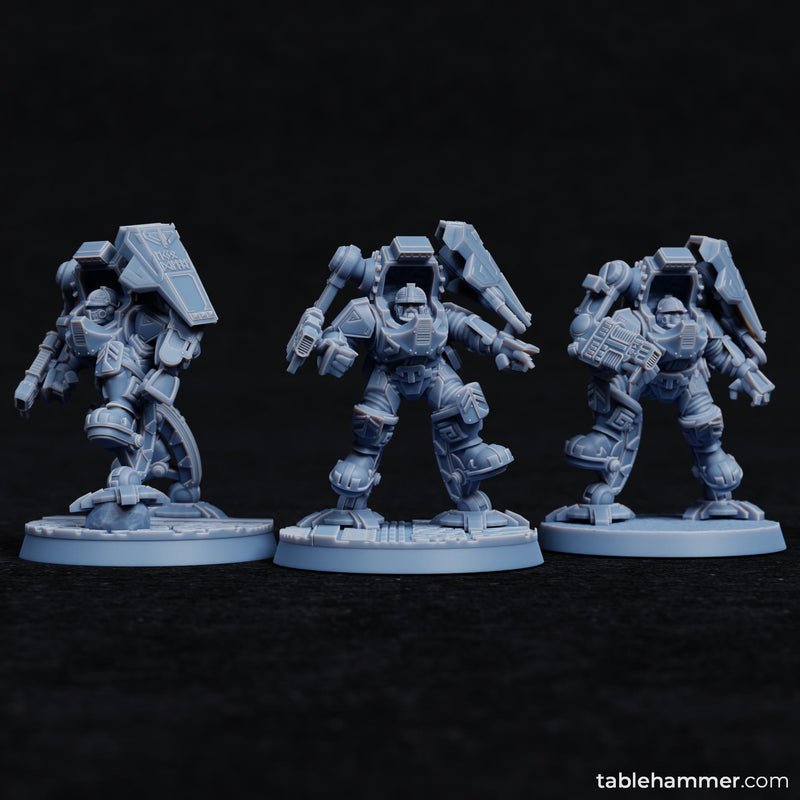 "Exo Dwarves" with plasma gauntlets (Federation of Tyr, Dwarf) - Only-Games