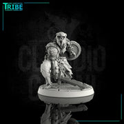 (0035) Skeleton zombie warrior with sword and shield - Only-Games