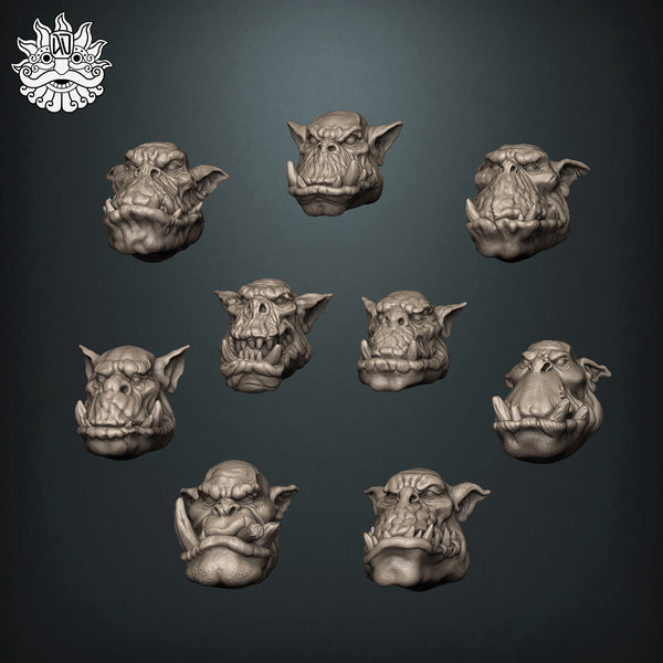 Ork Common Heads - Only-Games