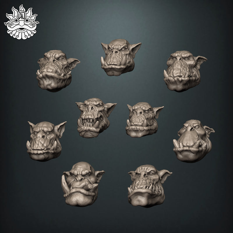 Ork Common Heads - Only-Games