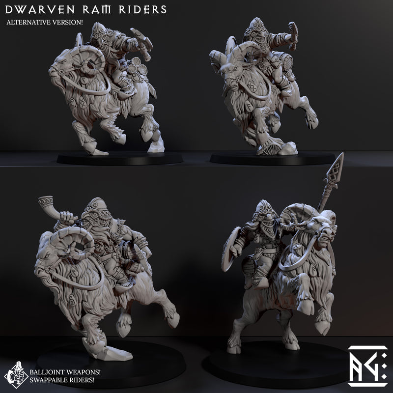 Dwarven Ram Riders (Dwarven Mountaineers of Skutagaard) - ArtisanGuild ...