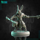 (0176) Male rabbitfolk monk shaolin with two clubs - Only-Games