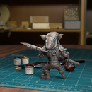 Goblin With A Cleaver Axe 02 - TytanTroll Miniatures - DnD - Fantasy - Only-Games