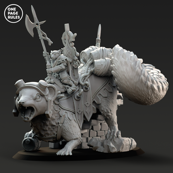Ratmen Captain on Fierce Beast (1 Model) - Only-Games