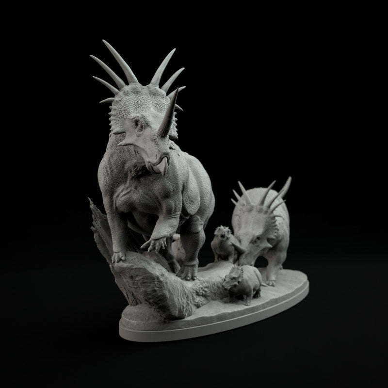 Styracosaurus family 1-35 scale dinosaur - Only-Games