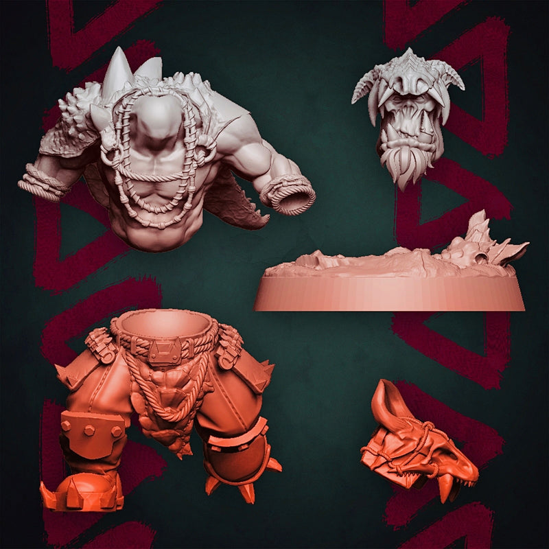 Modular Orc Monster Hunters x5 - Kit B (Elite Size) - Only-Games