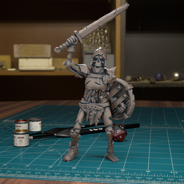 Skeleton Warrior 08 - TytanTroll Miniatures - DnD - Fantasy - Only-Games