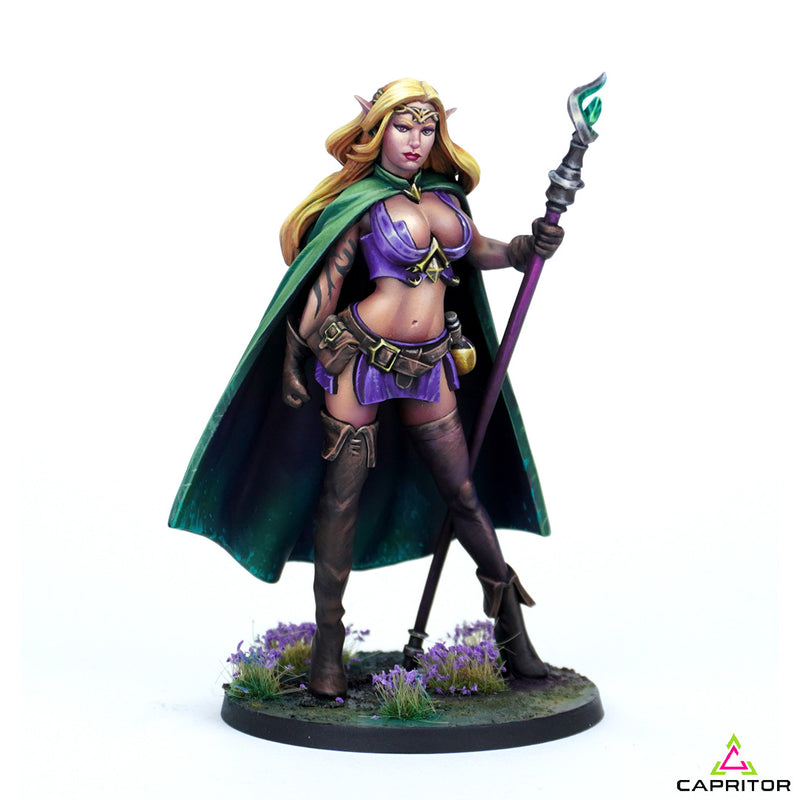 Female Hal-Elf mage "Cheyenne" 75mm Scale - Only-Games