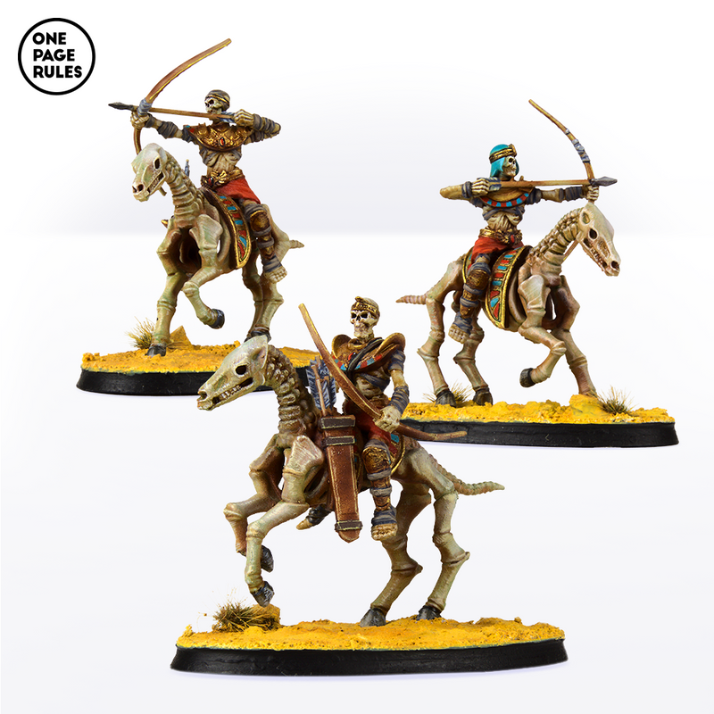 Mummified Skeleton Horse Archers (3 Models) - Only-Games