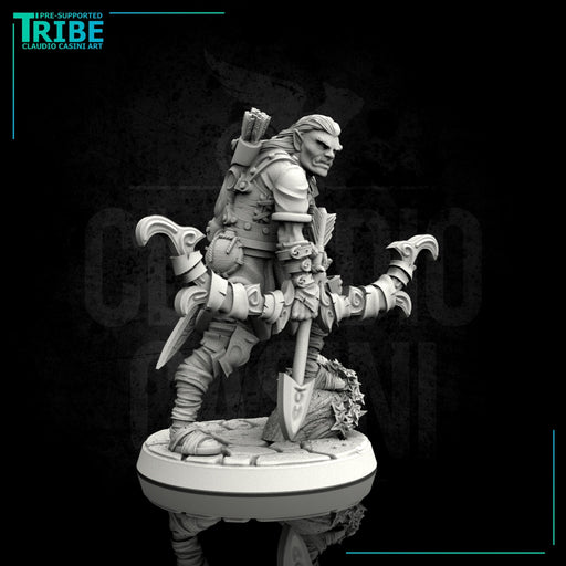 (0040) Male human half orc elf tiefling ranger with bow - Only-Games