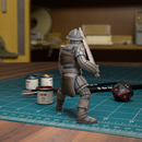 City Guard Sword and Shield - Frostgrave Pathfinder - Fantasy DND - TytanTroll Miniatures - Only-Games