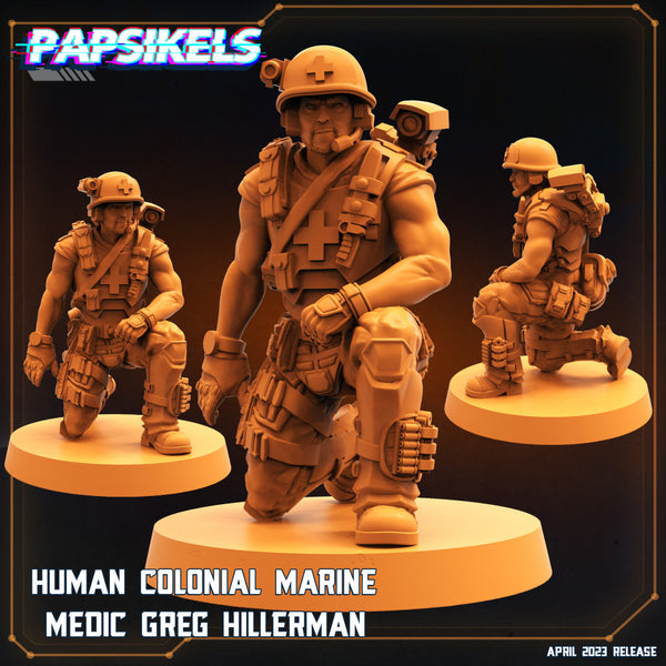 HUMAN COLONIAL MARINE MEDIC GREG HILLERMAN - Only-Games
