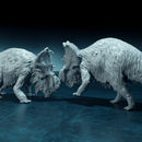 Pachyrhinosaurus duel 1-35 scale dinosaur fight - Only-Games