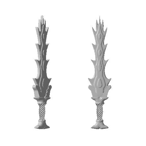 Heroic Flaming Sword [1:42 / 32mm] (10 pack) - Only-Games