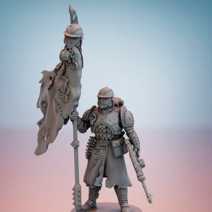 Cult Guard. Banner Bearer. - Only-Games