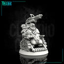 (0101) Male post-apocalyptic sci-fi leader with wheelchair and cannon - Only-Games