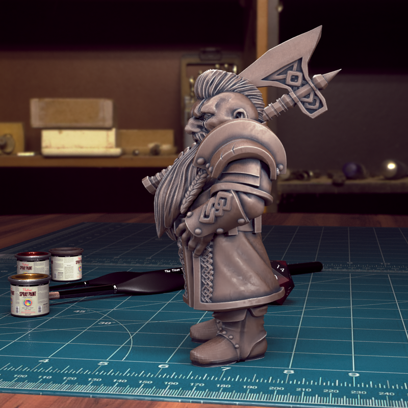 Male Dwarf 04 - TytanTroll Miniatures - DnD - Fantasy - 32mm - Only-Games