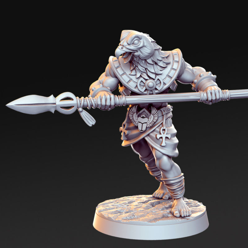 Horathi warrior with kopesh - Egyptian god - 32mm - DnD - Only-Games