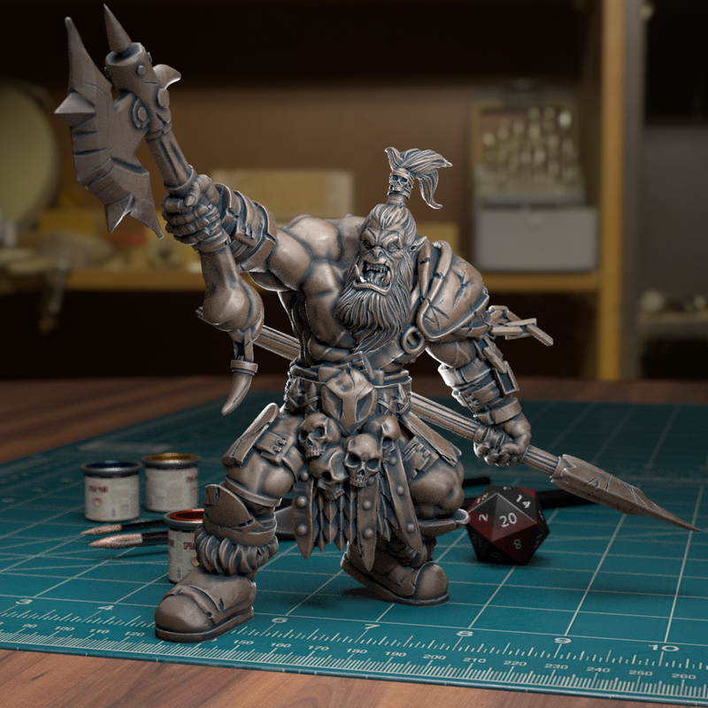 Orc Spearman - TytanTroll Miniatures - DnD - Fantasy - Only-Games