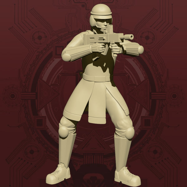 Corp Security Trooper - Firing Pose - Only-Games