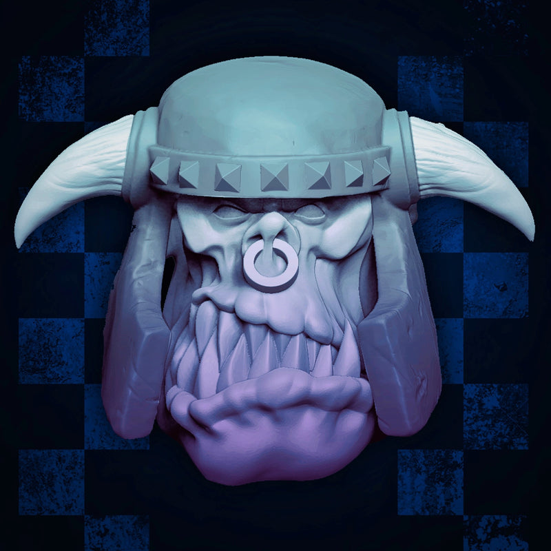 Orc Helmet Heads - Set A (Lad Size) - Only-Games